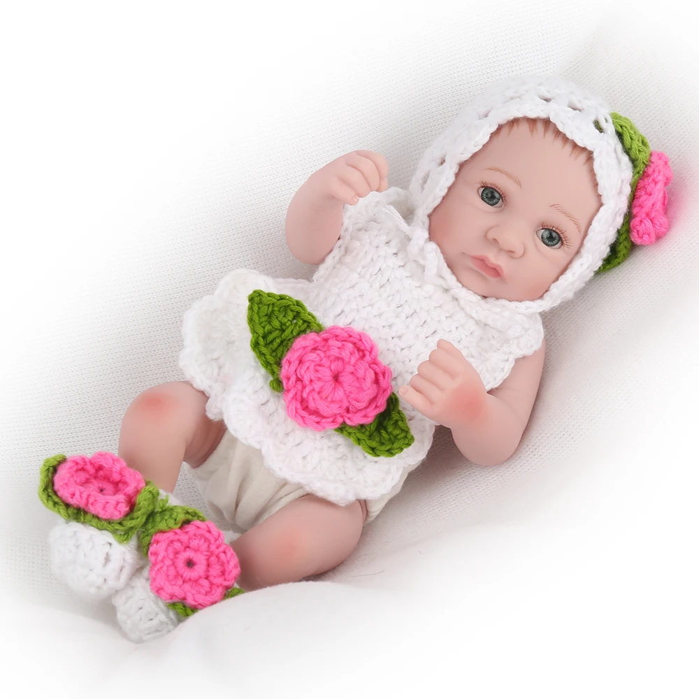 Dolls Babies Reborn 25cm Full Silicone Body Reborn Doll Handmade