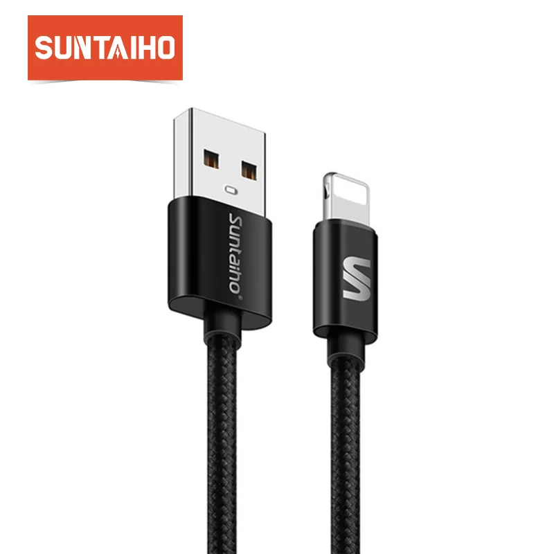 Suntaiho для светящийся usb кабель питания 1 м/2 м iPad Air/pro/mini Data зарядный iPhone IOS 11 10 9