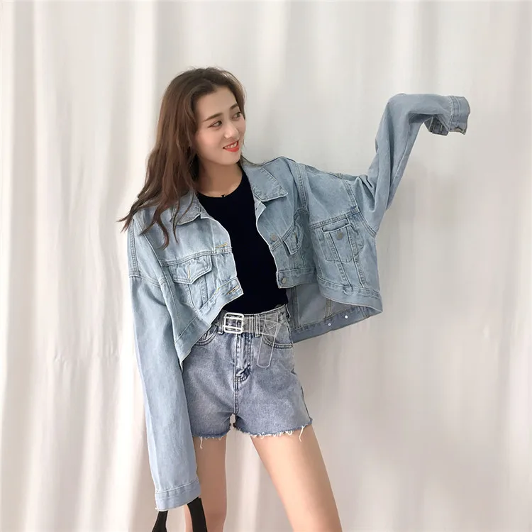 Женская свободная куртка в Корейском стиле с рукавами летучая мышь|Куртки| |