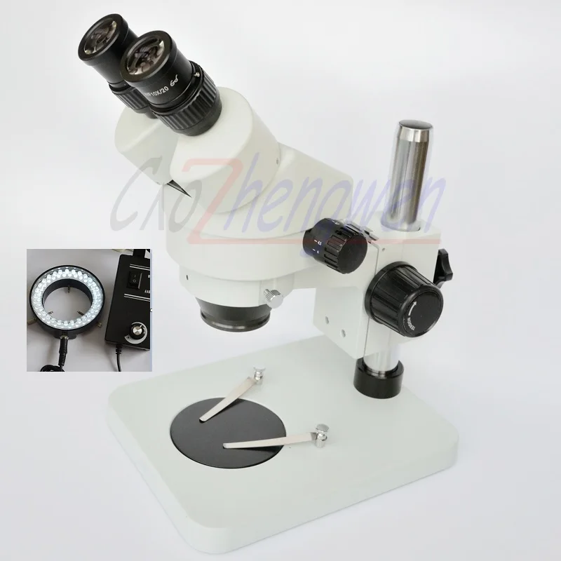 FYSCOPE 7X-45X Table Pillar Stand Zoom Binocular Stereo Microscope inspect PCB microscope+ 60LED цена FYSCOPE 7X-45X Table Pillar Stand Zoom Binocular Stereo Microscope inspect PCB microscope+ 60LED цены онлайн