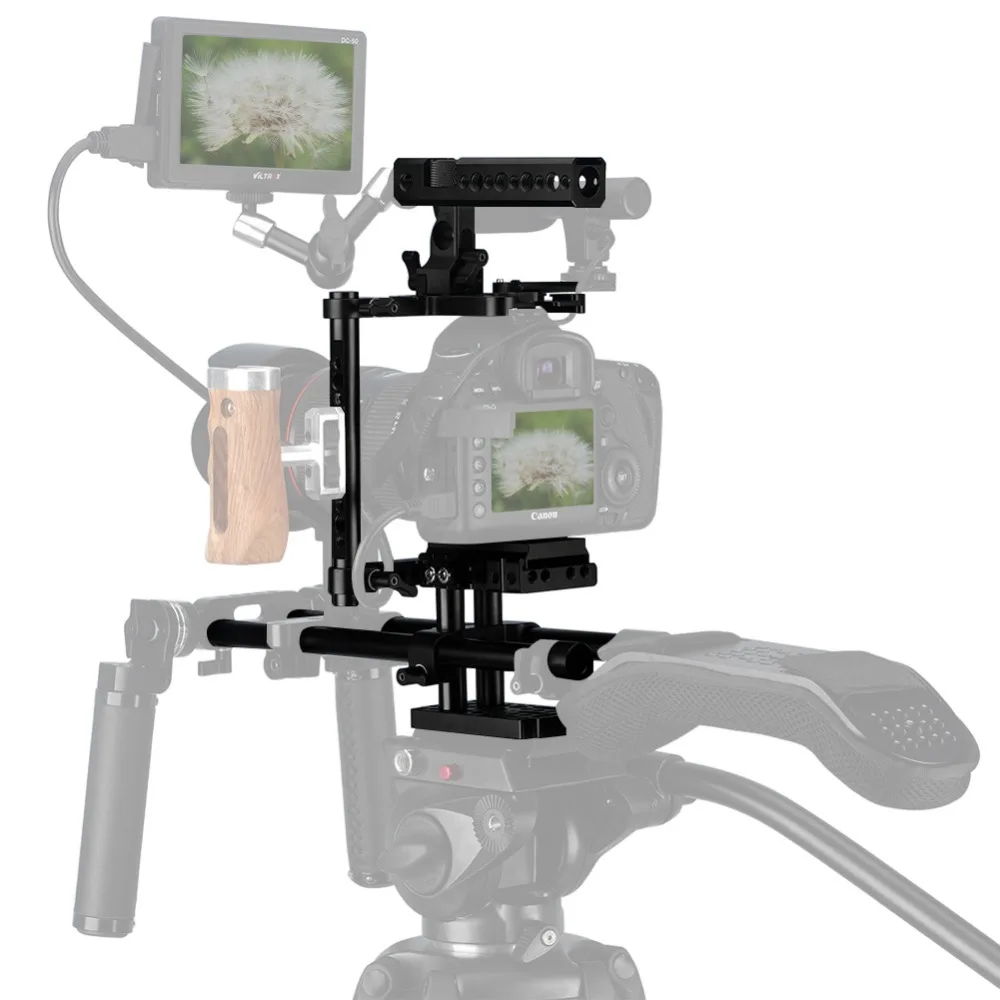 NICEYRIG клетка для камеры Sony Canon Nikon Ricoh Sigma OLYMPUS FUJIFILM SAMSUNG Высокая Регулируемая DSLR
