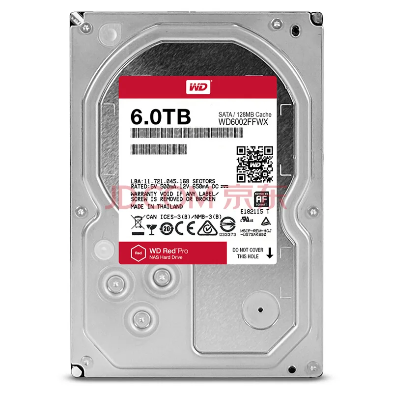  WD RED Pro 6 TB disco de almacenamiento de Red 35 ''NAS disco duro disco rojo 6 TB 7200 RPM 256 M C