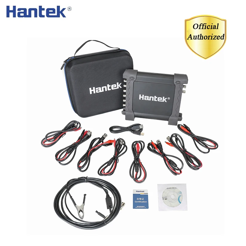 Hantek 1008C 8CH автомобильный осциллограф/DAQ/Программируемый генератор Ручной USB осциллографы с автоматическим зажиганием зонда