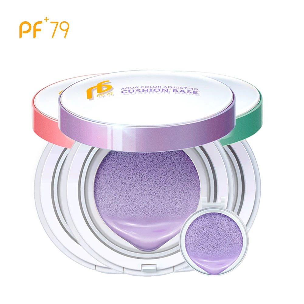 

PF79 Skin Care Aqua Color Adjusting Cushion Base Primer Concealer Firm Face Foundation Makeup Natural Hydrating Whitening
