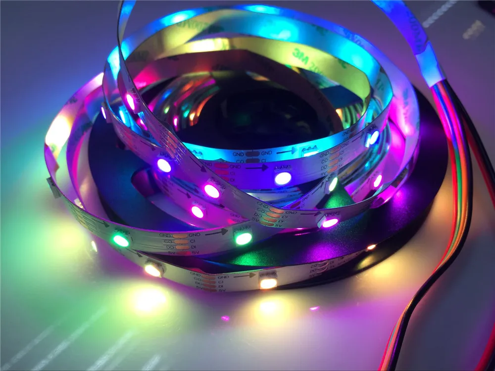 APA 102 CHIPS PROGRAMMABLE STRIPS PIXEL LIGHTS (6)