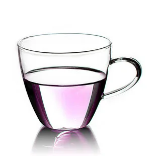 

150ML heat resistant glass handle tea cups single layer 4pcs/lot special sale,free shipping