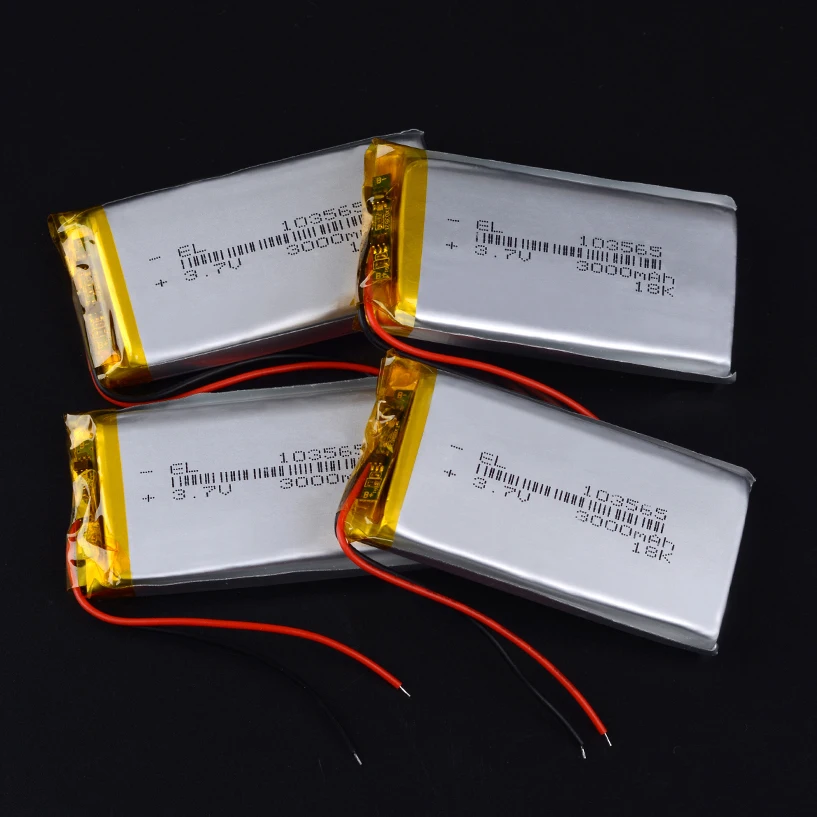 103565 3 7 V литий полимерный аккумулятор 3000 mah DIY power bank для DVD GPS PSP DVR Bluetooth динамик