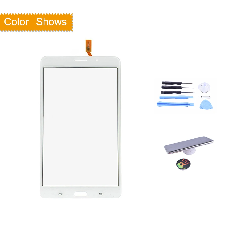 Сенсорный экран для samsung Galaxy Tab 4 7,0 SM-T230 T230 SM-T231 T231 сенсорный экран дигитайзер Передняя стеклянная сенсорная панель - Цвет: T231 white with gift