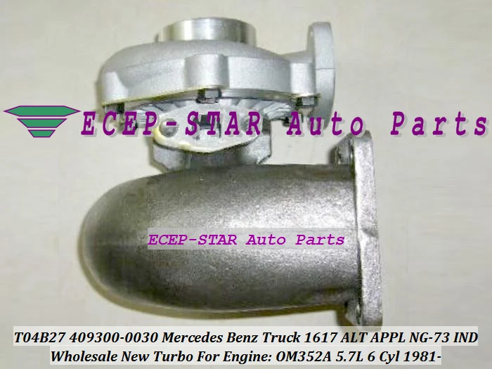T04B27 409300 409300-5011S 409300-0023 For Mercedes Benz Truck 1617 L ALT APPL NG-73 IND APPL 1981- OM352A 5.7L (4)