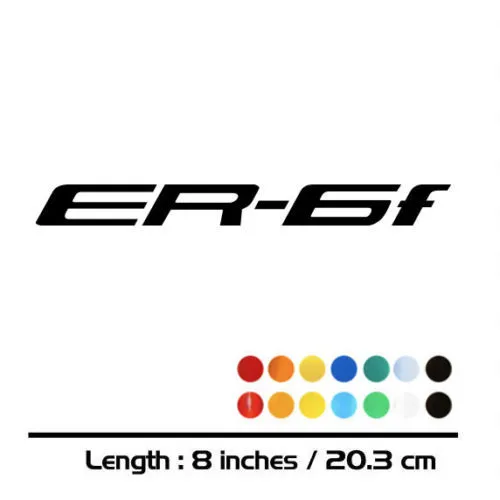 

2 X New Sales motorcycle bike Fuel tank Wheels Fairing notebook Luggage helmet MOTO Sticker decals For Kawasaki ER6F