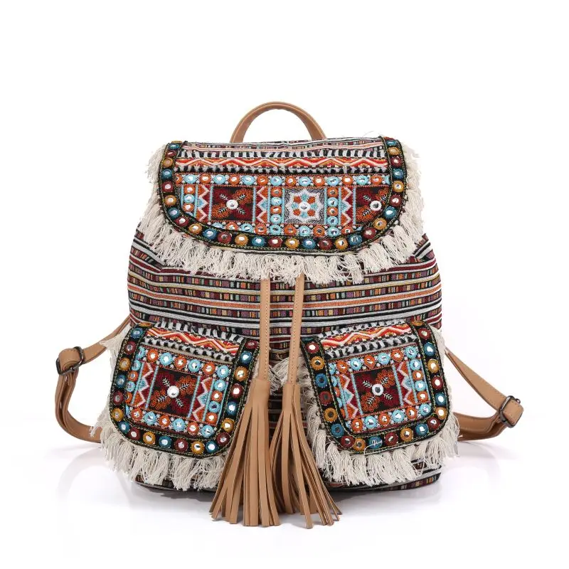 boho straw bag