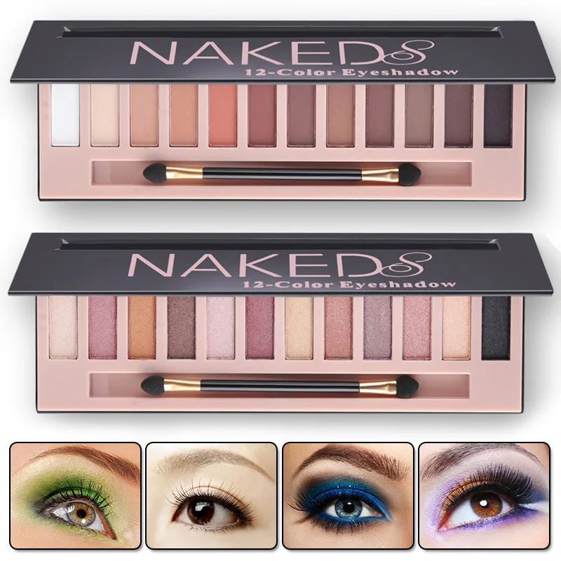 2017 Cosmetic Makeup Shimmer Matte Naked Palette Make Up Colors Pigment Eyeshadow Palette Sombras Nudes Matte