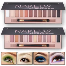 2017 Cosmetic Makeup Shimmer Matte Naked Palette Make Up Colors Pigment Eyeshadow Palette Sombras Nudes Matte Eye Shadow