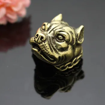 

DIY Brass Dog Beads Hanging Umbrella pendant Brass Knife Cendant Pendant Rope Copper Knife Fall Rope Outdoors Knife EDC Knife