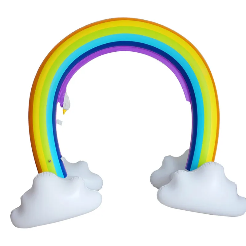 

170cm Giant Inflatable Water Sprinkler Rainbow Outdoors Ornaments Home Shop Yard Garden Inflatable Archway Halloween Prop Decor