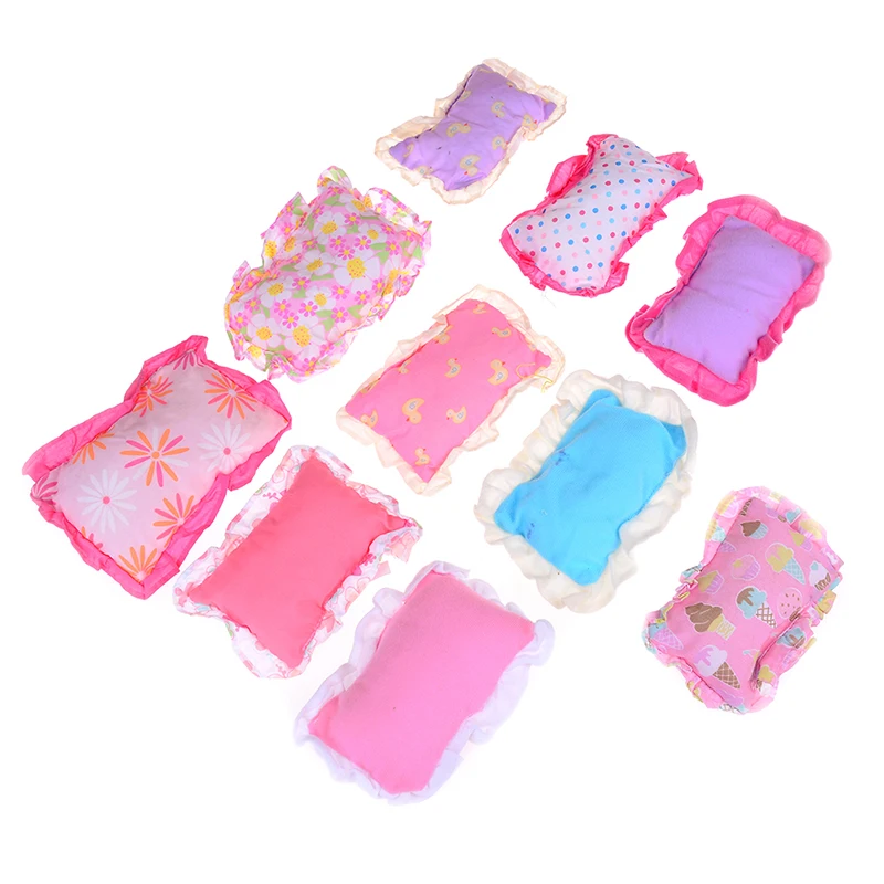 

1PC Cotton Mini Pink Lace Pillow 1:12 for DIY Dollhouse Baby Girl Toys Dollhouse Decorative Bedding Acessories Random