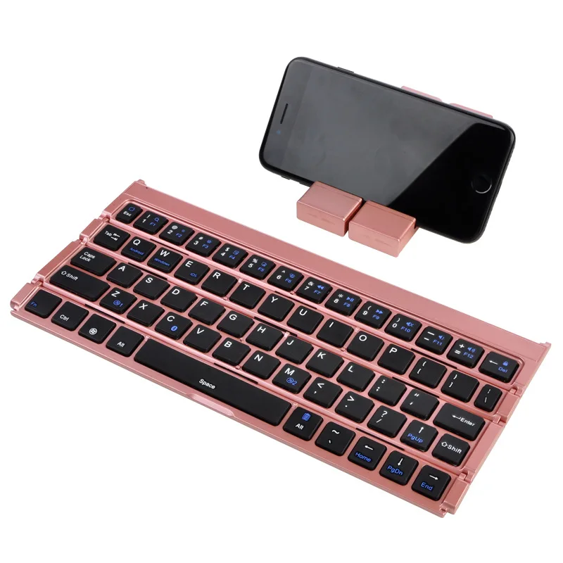 Fanshu Slim Folding Bluetooth Wireless GK808 Tablet Phone Mini Keyboard 64 Keys for iphone ipad Samsung With Cellphone Stand Fanshu Slim Folding Bluetooth Wireless GK808 Tablet Phone Mini Keyboard 64 Keys for iphone ipad Samsung With Cellphone Stand