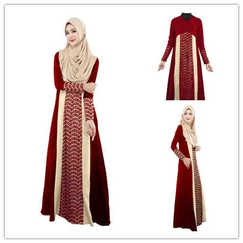 2016 мусульманская женское платье Последние Дизайн аппликации для взрослых новая распродажа турецкий Абаи мусульман платье Ближнего