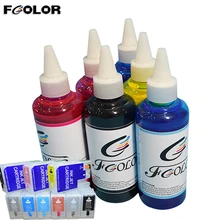 Пигментные комплекты для заправки чернил с многоразового картриджа для Epson суреколор P400