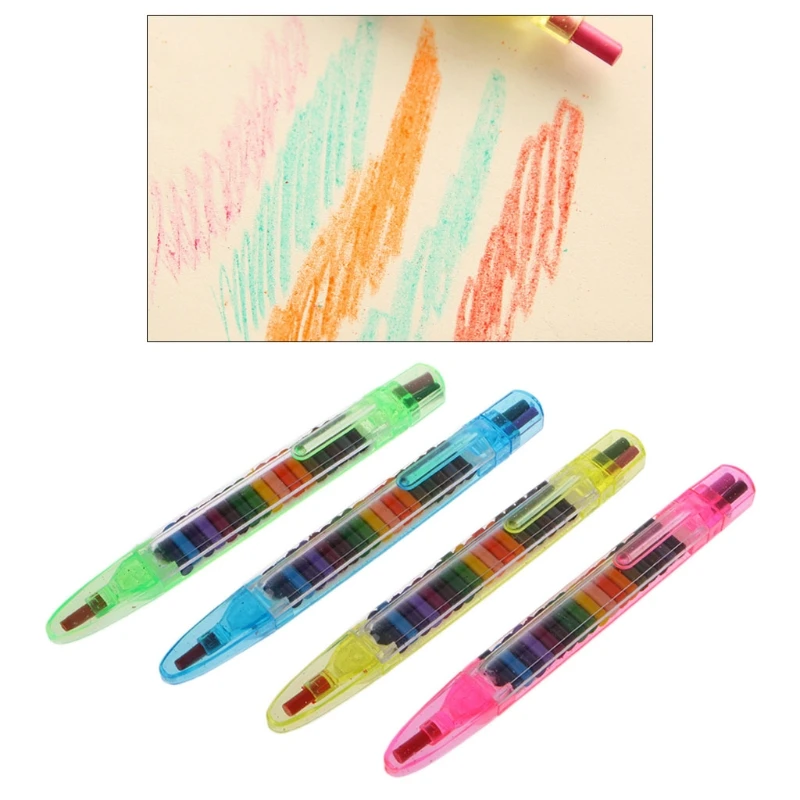 20 Colors Replaced Crayon Multi color Kids Painting Pen Student Drawing Tools For Coloring Books 