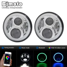 RGB H4 H13 Car Headlight 60W/4200LM High Beam 30W/2400LM Low Beam LED Light headlamp for Jeep Wrangler TJ Land Rover Defender