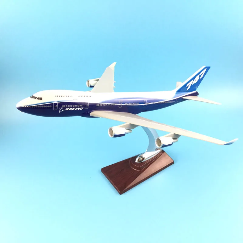31 см BOEING LIVERY 747-400 металлическая основа Смола Модель самолет игрушечный самолет подарок на день рождения