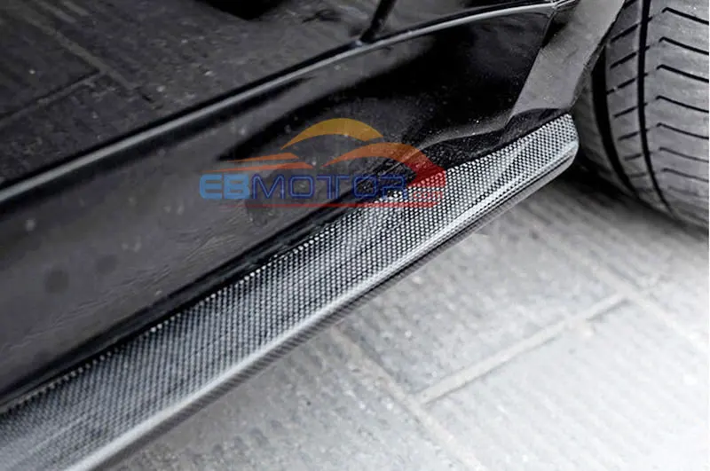 ebmotor-com Real Carbon Fiber Side Skirts 1pair For BMW F16 X6 M-Sport Package F86 X6M 2015UP 2