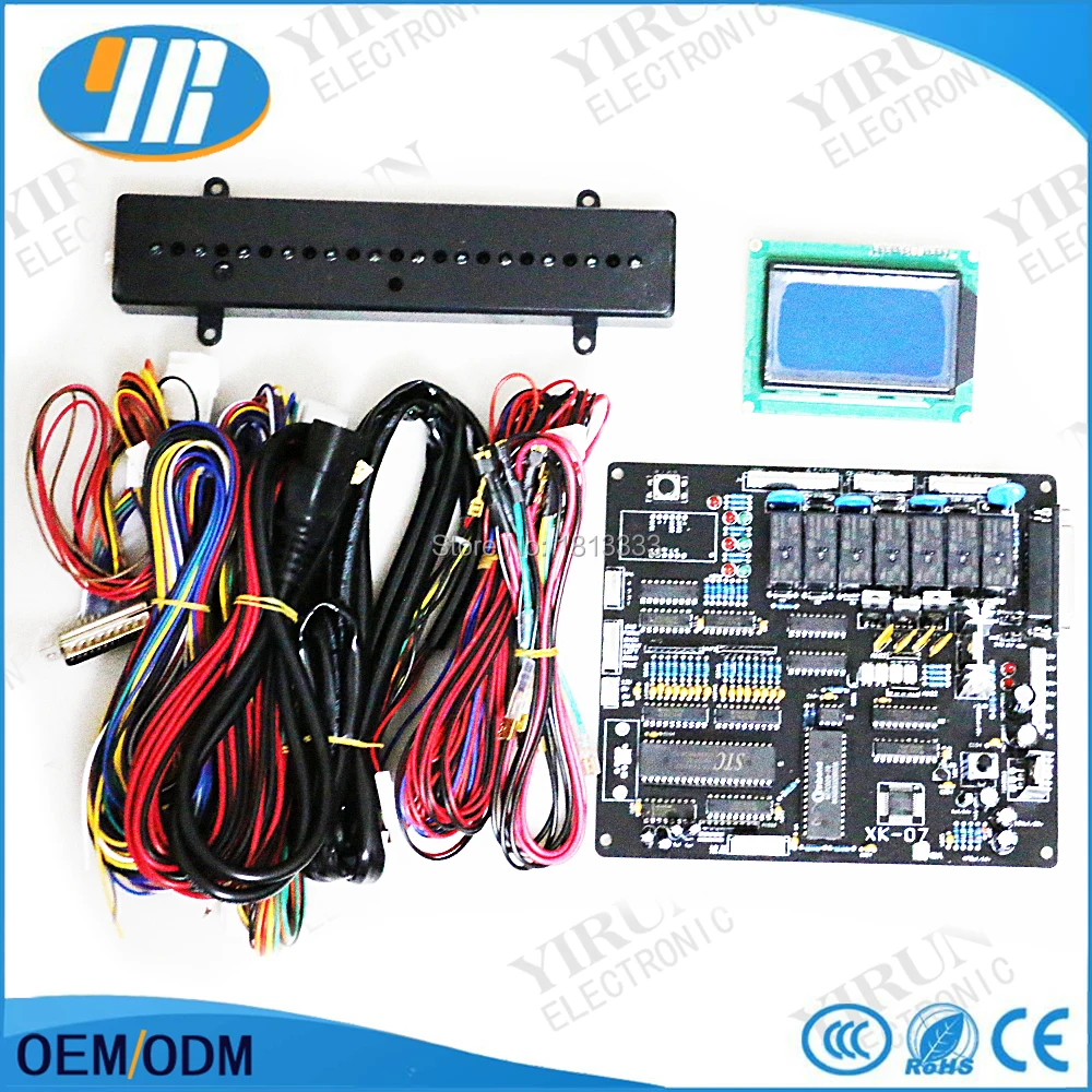 XK 07 English Version Claw Crane Game Motherboard Black Board With Wire Harness LCD Display Prize Counting Sensor-in Coin Operated Games from Sports ...