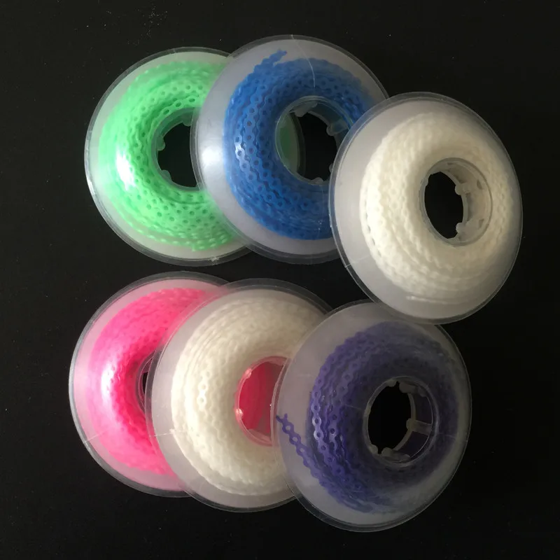 3Pcs Dental Orthodontic Ligature Ultra Power Elastomeric Elastic Chain ( Long,Short,Continuous