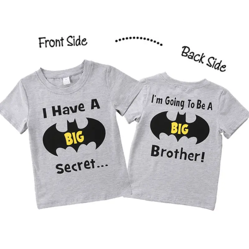 Женская летняя футболка с коротким рукавом и принтом Бэтмена|boys clothes|big brothertops