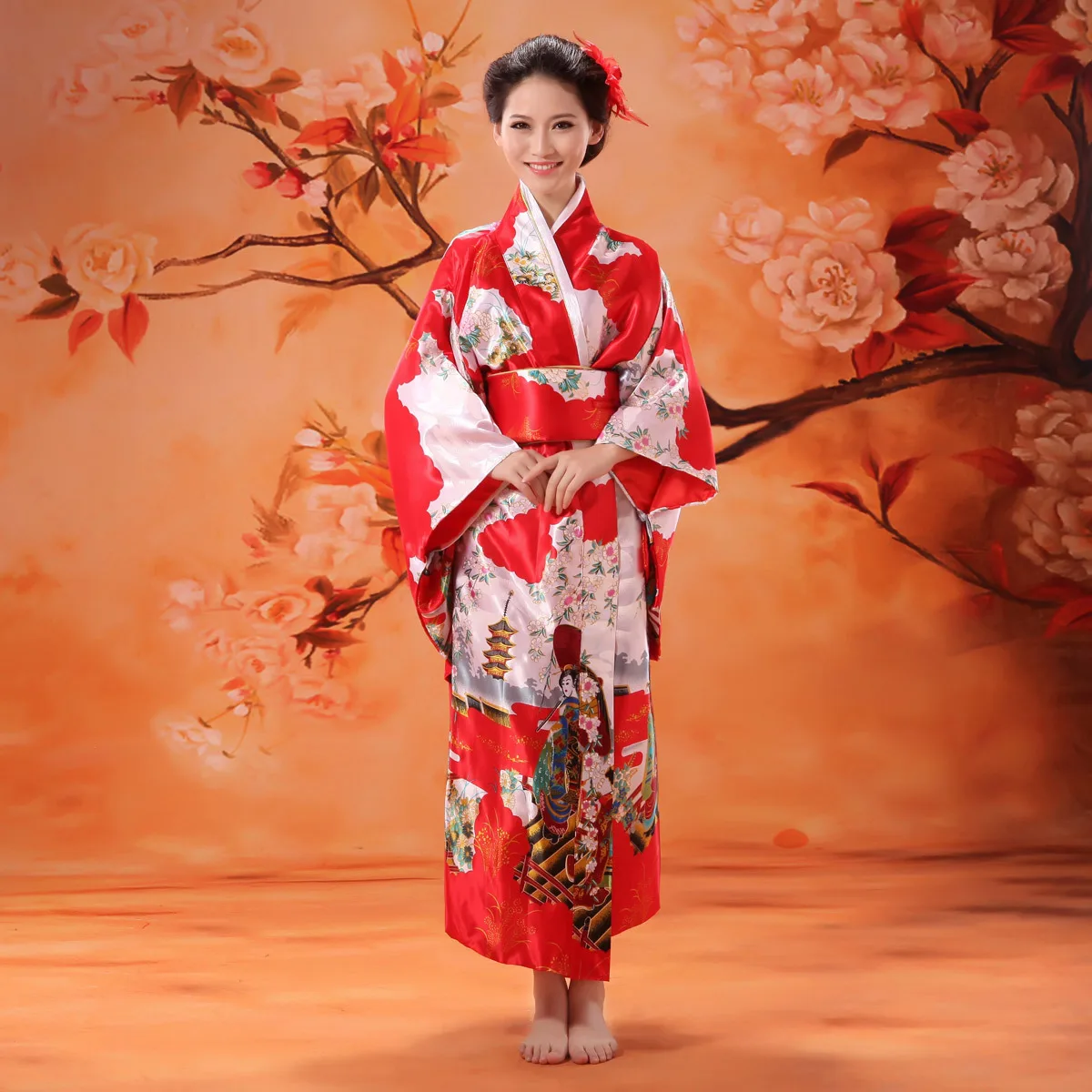 Japanese Traditional Kimono Dress The Ancient Japanese Kimono Woman