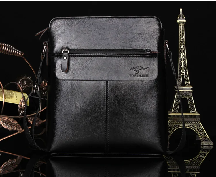 Новая модная деловая Мужская сумка из искусственной кожи Повседневная мужская сумка через плечо портфель высокого качества повседневные сумки