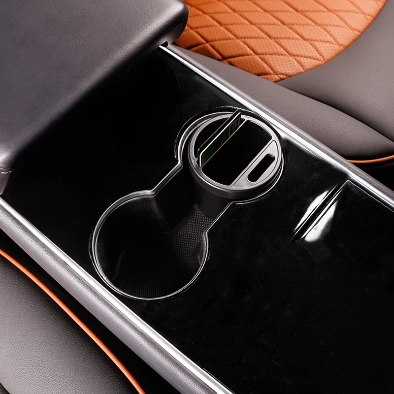 

My Good Car Water cup multi-function storage card slot water cup card for Tesla model 3 Car accessories