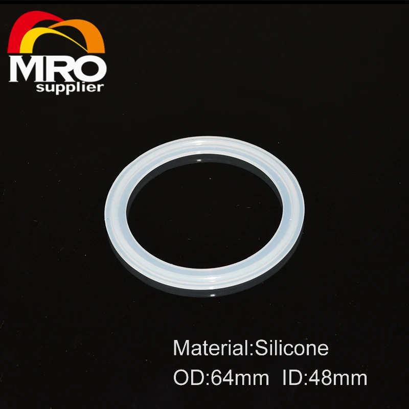 

2" Silicon Gasket Fits Ferrule 64mm OD ,51mm Sanitary Tri Clamp Silicone Sealing Gasket SS031