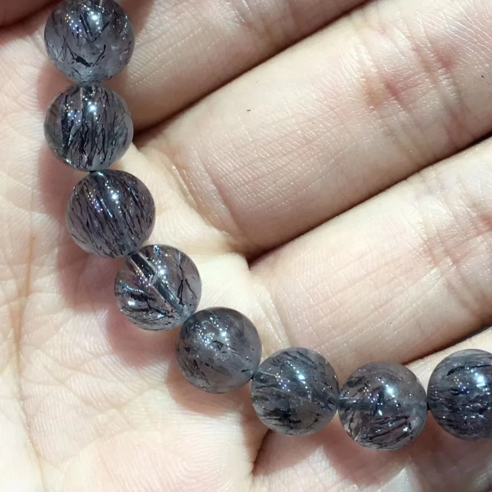 Natural Black Currant Super 7 Melody Quartz Fashion Bracelet (5)