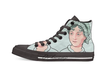 

Jane Austen Novelty Design Casual Canvas Shoes Custom shoes Drop Shipping