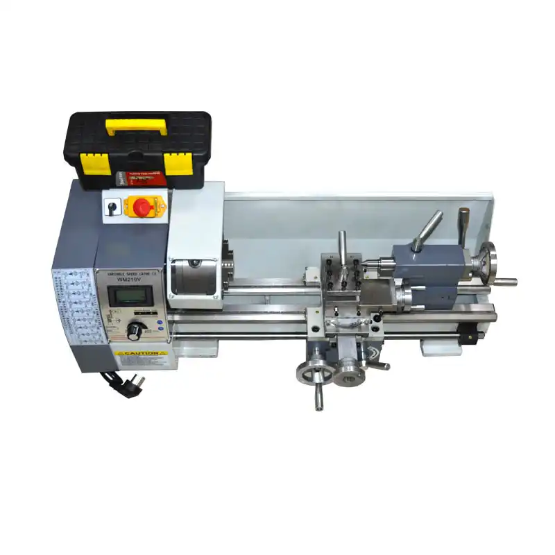 Wm210v Small Bench Lathe 850w Brushless Motor Lathe Variable Speed