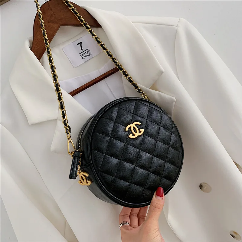 

crossbody bags for women small bag female 2019 summer new messenger bag chic chain bag mini round bag shoulder bag