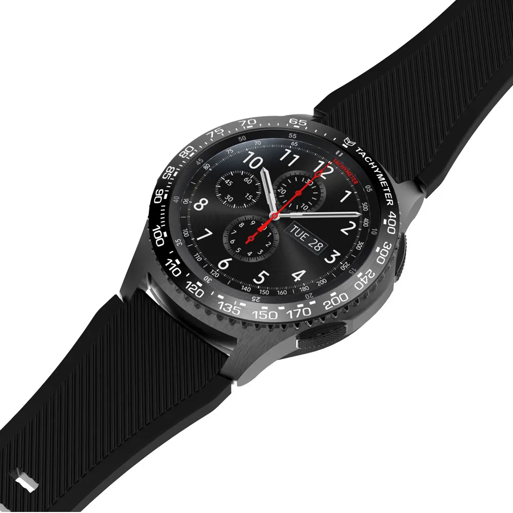 Premium Bezel Ring Styling Frame Case Cover Protection for Samsung Gear, Frontier, and Galaxy Watch