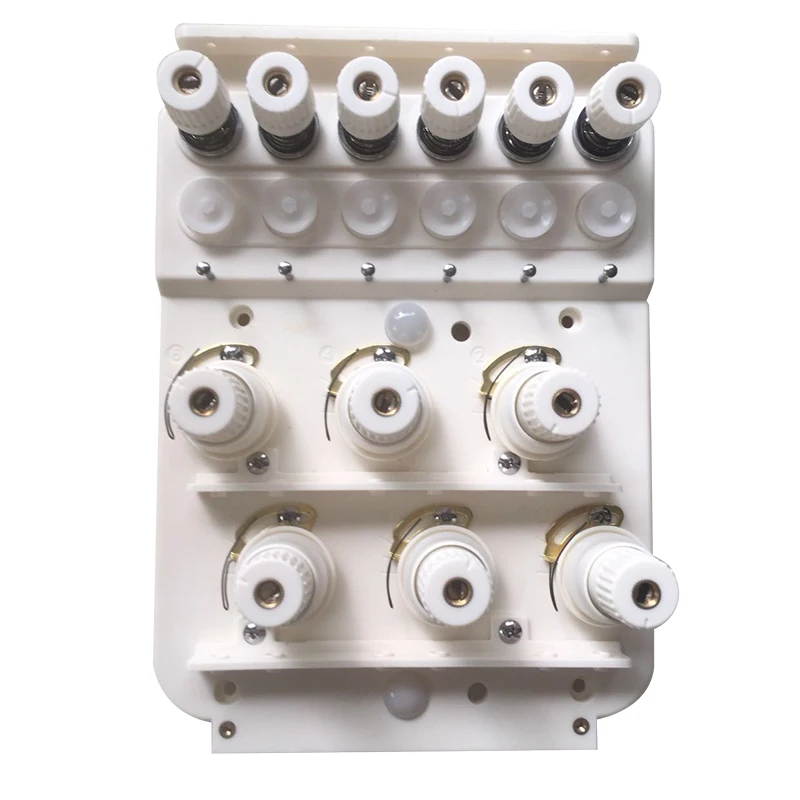 Computer Embroidery Machine Parts Head Clamp Base (6 Pin With Bottom Inspection Head Alarm Box Beige)