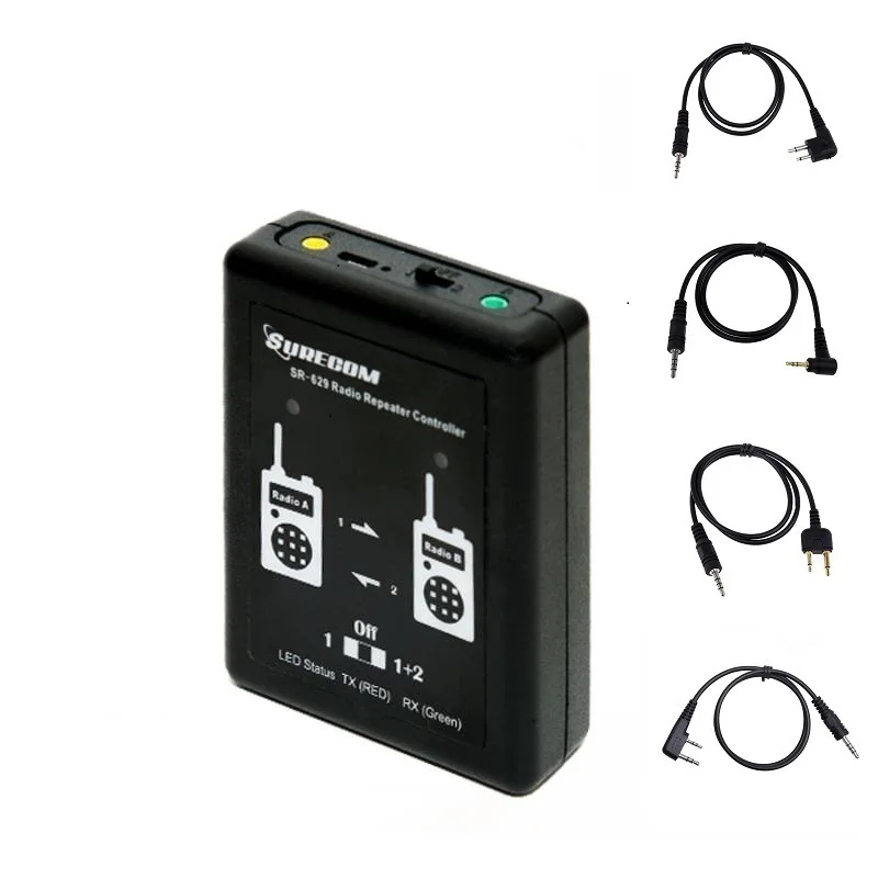 Surecom SR 629 2 в 1 дуплексный ретранслятор контроллер и радиокабеля для TYT Kenwood Baofeng ICom