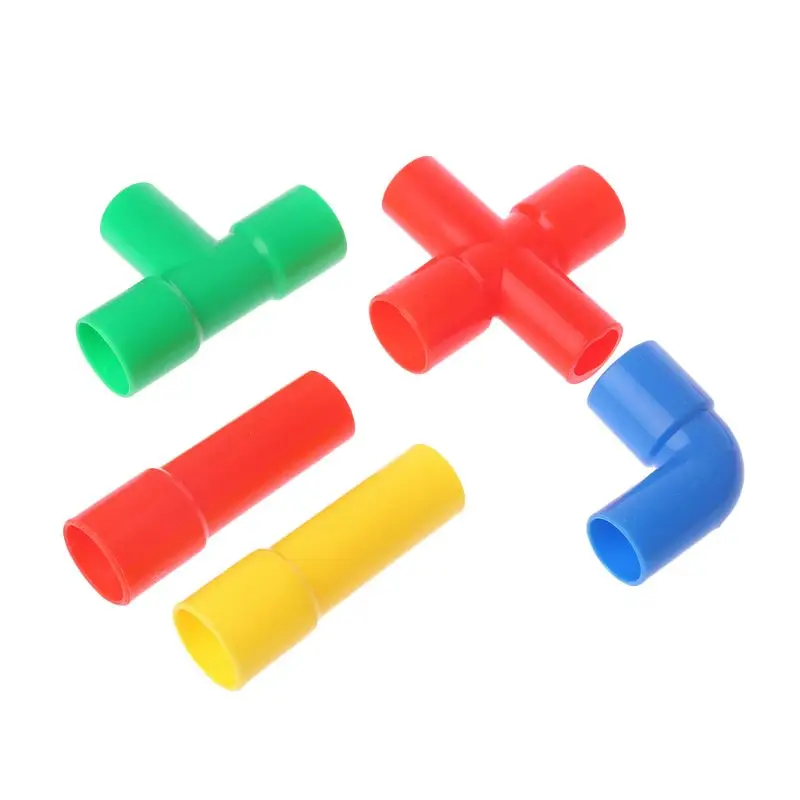 

Plastic Children Puzzle Educational Building Blocks Pipelines Tubes Racer Wheels For Kids Christmas Gift Drop Ship De4