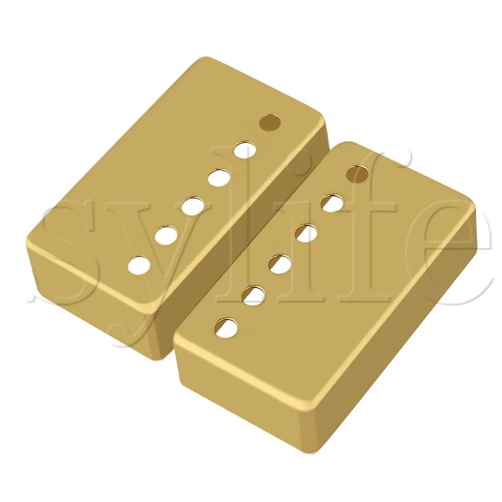 

Pair Metal Guitar Humbucker Pickup Covers Set GOLD