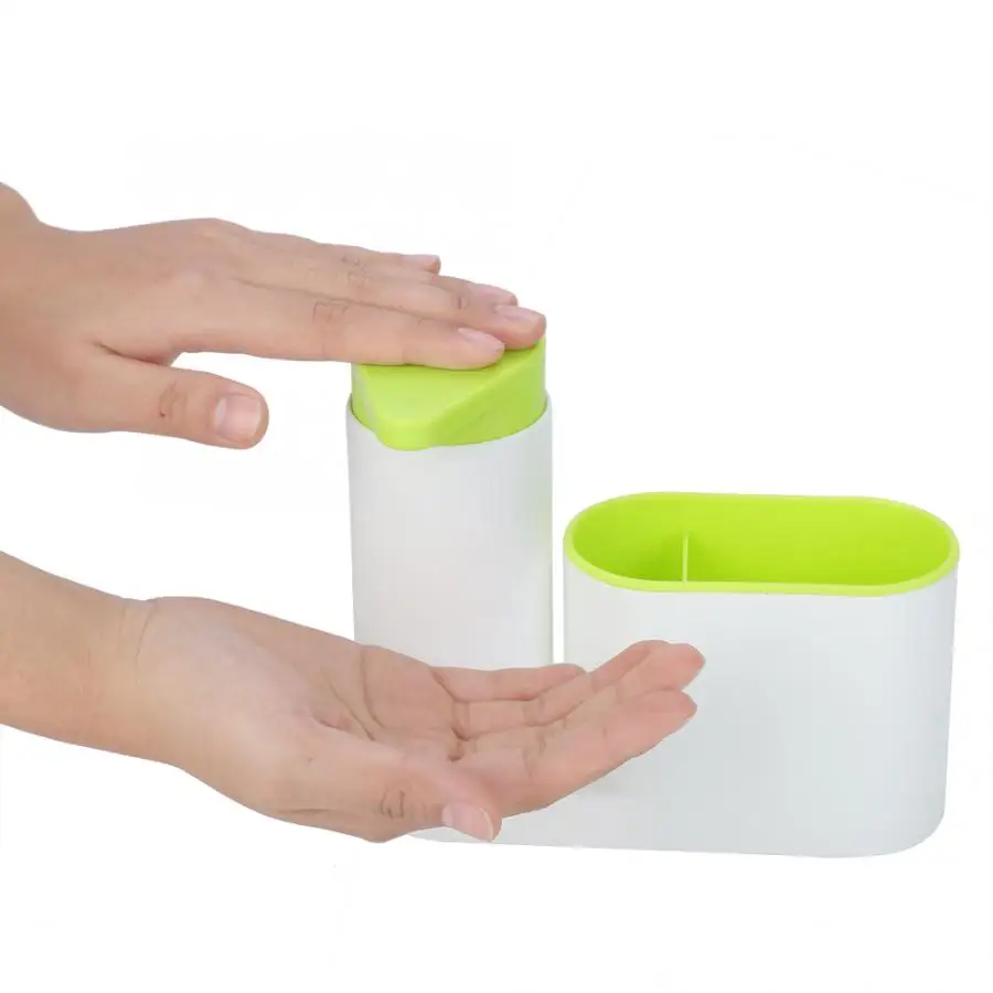 

TOPINCN Multifunctional Washing Sponge Sink Detergent Soap Dispenser Storage Kit