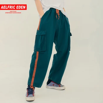 

Aelfric Eden Side Striped Color Patchwork Harem Pants Men 2019 Spring Summer Fashion Streetwear Casual Trousers Track Joggers