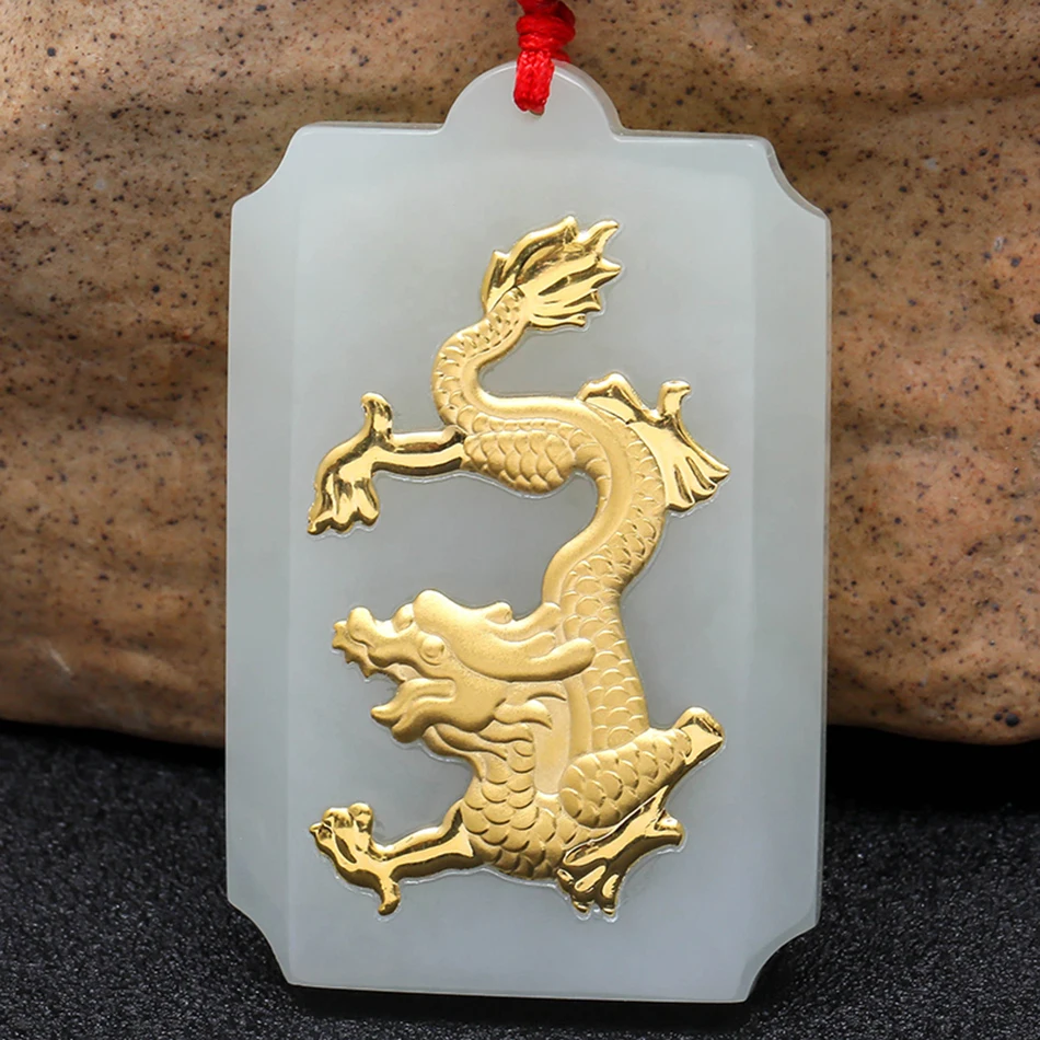 real jade dragon necklace
