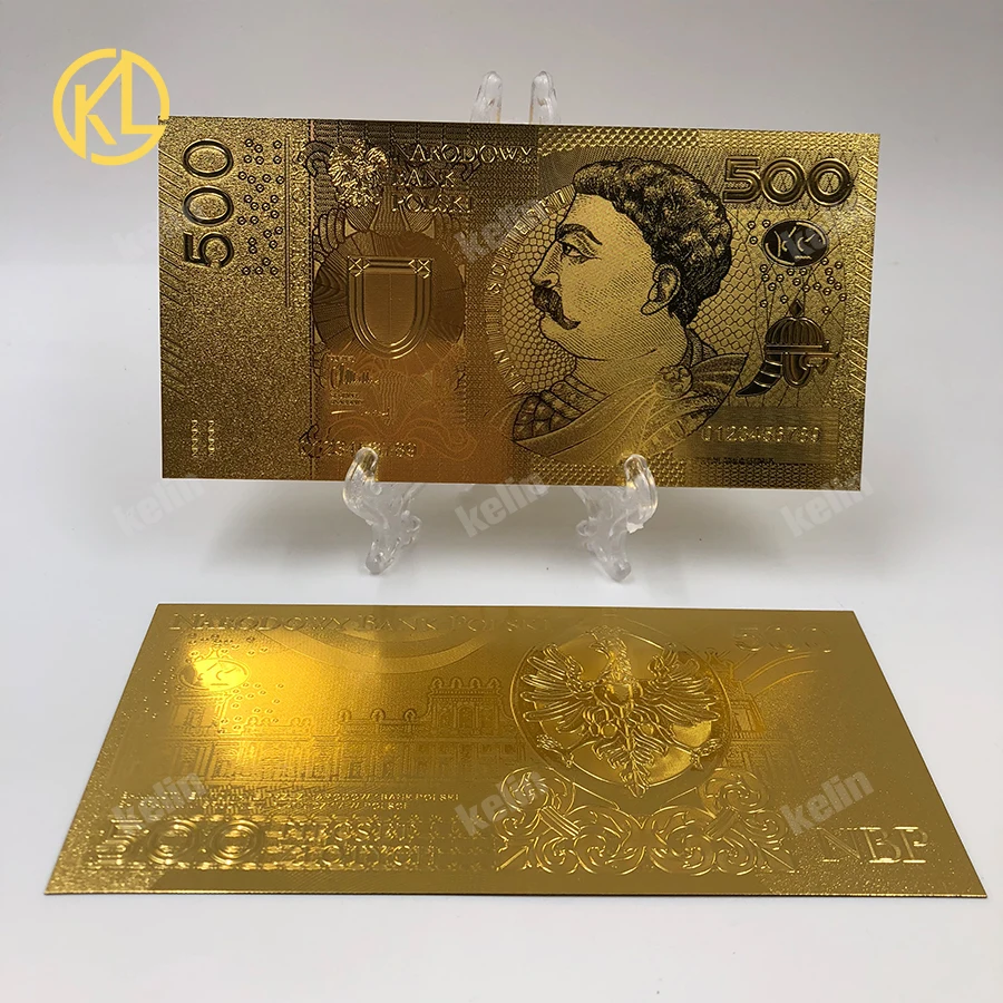 2x unised 1994 Edition Poland Currency Zloty Gold Banknote 500PLN для partriotism ремесла коллекции