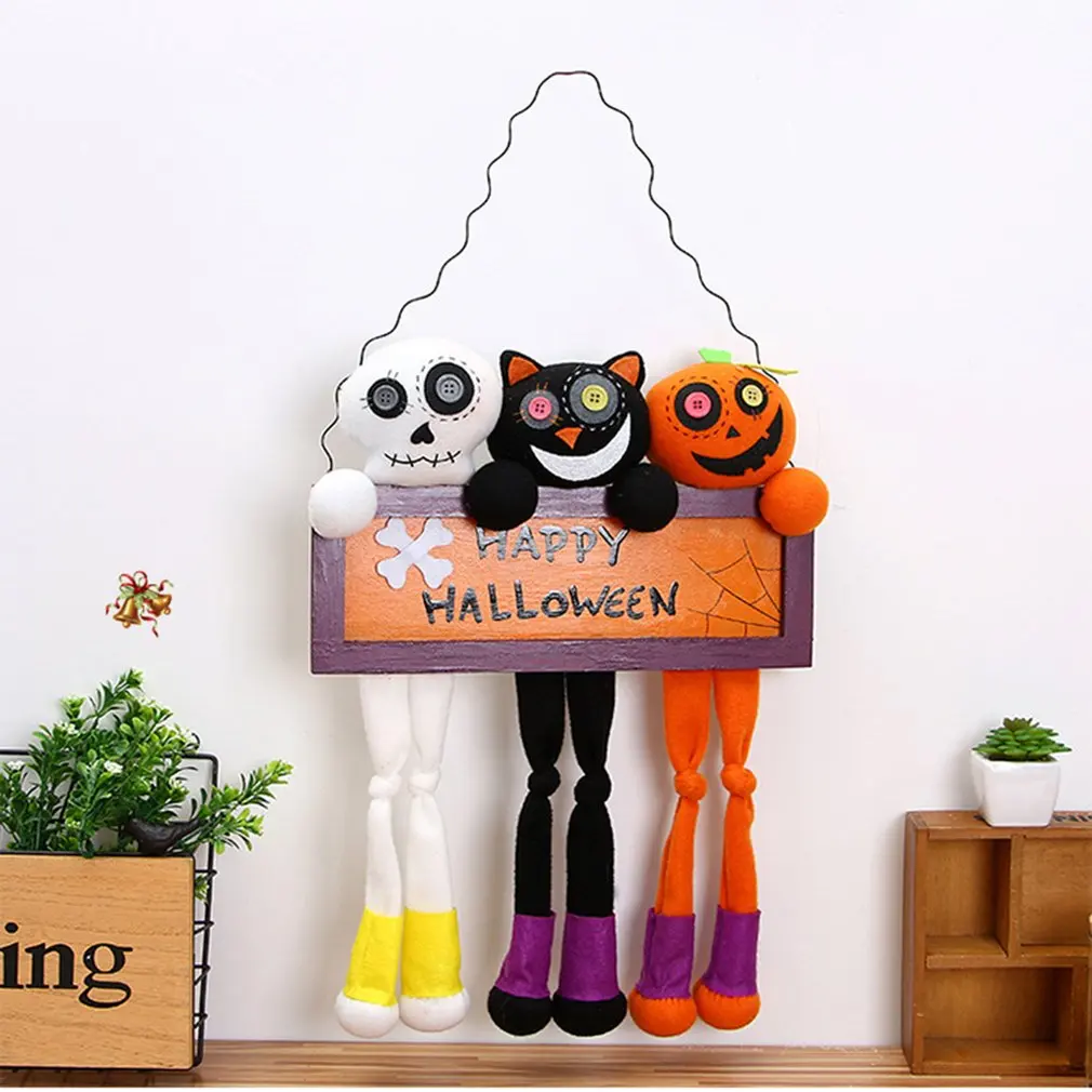 

Halloween Doll Hanging Pendant Cartoon Pumpkin Cat Witch Plush Doll Bar KTV Ornaments Halloween Party Supplies