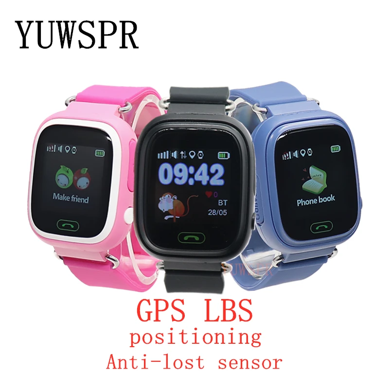 kids GPS Tracker watch GPS LBS location Anti-Lost SOS Call Finder Touch Screen Tracking Safe children Smart watch gift Q90 G72