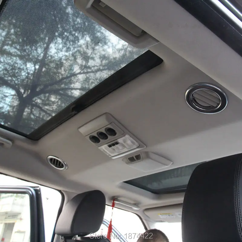 2 шт. Chrome подкладке аксессуар воздуха на выходе кольцо отделка Стикеры для Land Rover Discovery 4 2010-2016, стайлинга автомобилей